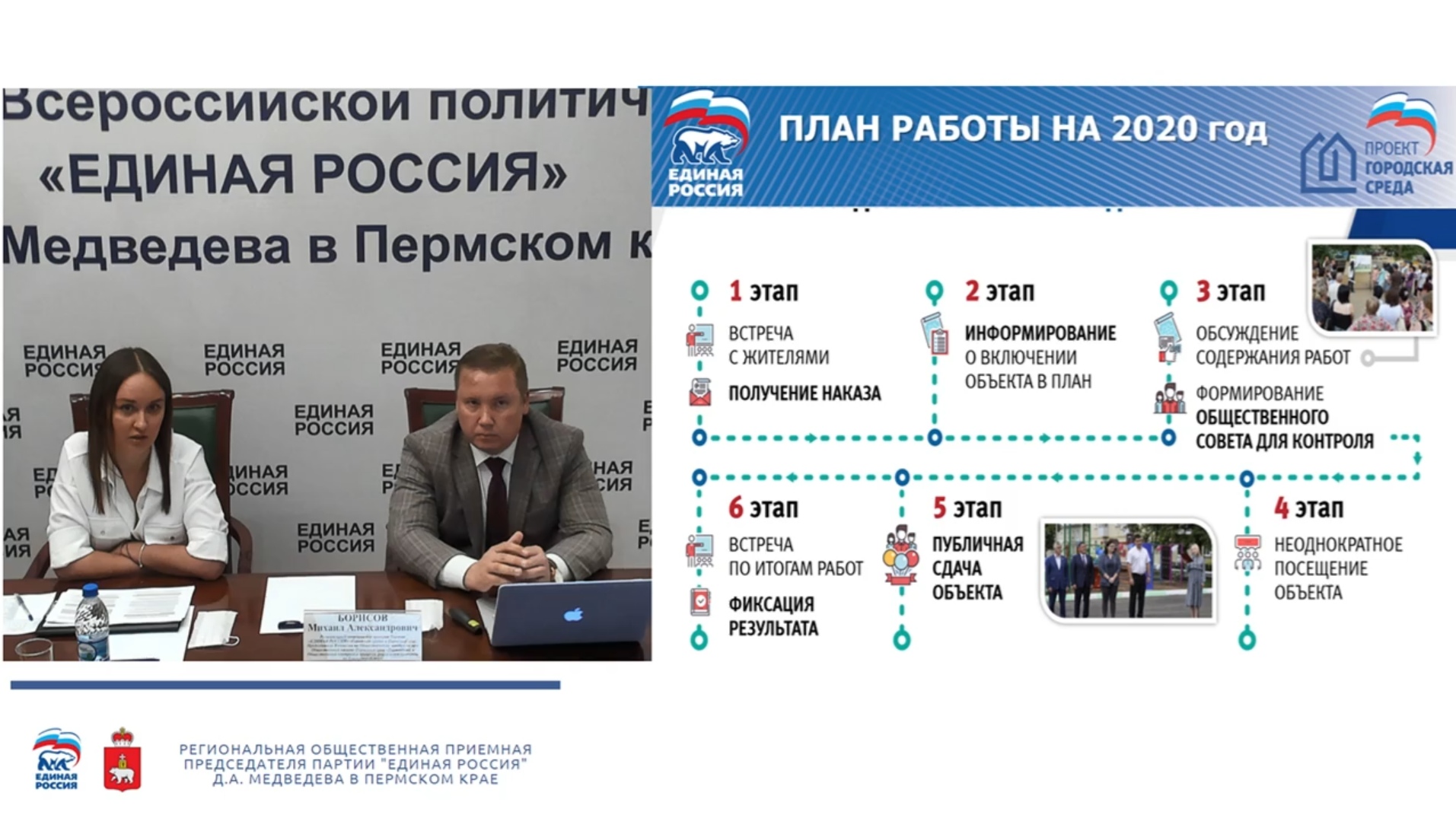 Вопросы пермь. Общественная приемная Единой России в Перми. Единый план развития России. Неделя приема Единой России в онлайн режиме. Единая Россия график.